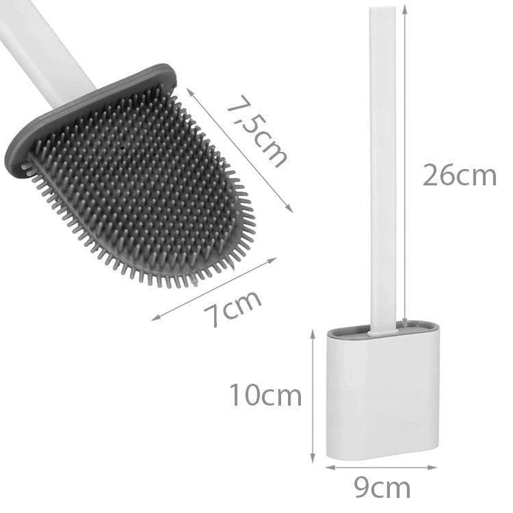 Design Toilettenbürste Silikon WC-BÜRSTE WC-Garnitur mit Wandhalterung