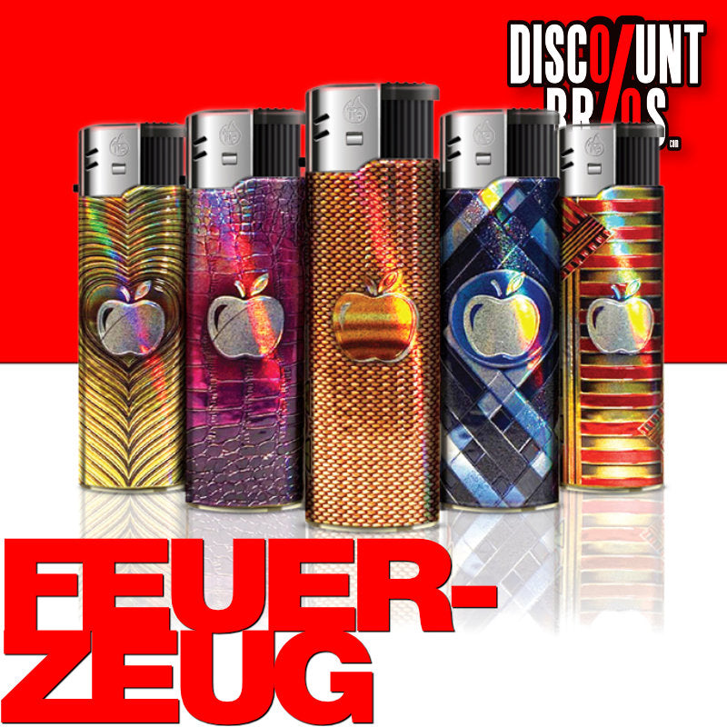 TQ Elektronik FEUERZEUG "PRECIOUS APPLE" mit metallischem Glanz