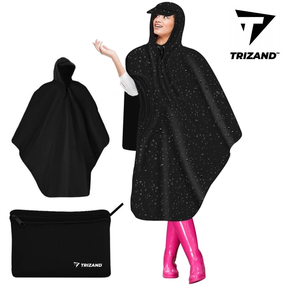 Trizand universal Velo Fahrrad Regenponcho Regenschutz Pelerine Regenumhang