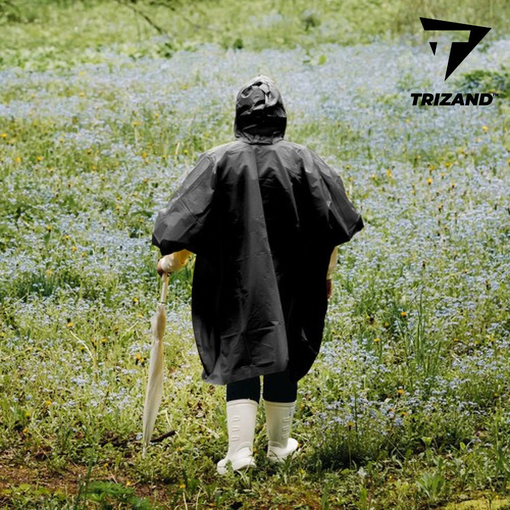 Trizand universal Velo Fahrrad Regenponcho Regenschutz Pelerine Regenumhang