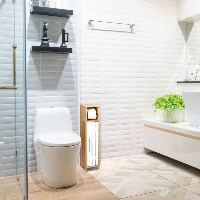Toilettenpapierhalter WC-PAPIER-HALTER Badschrank Bambus