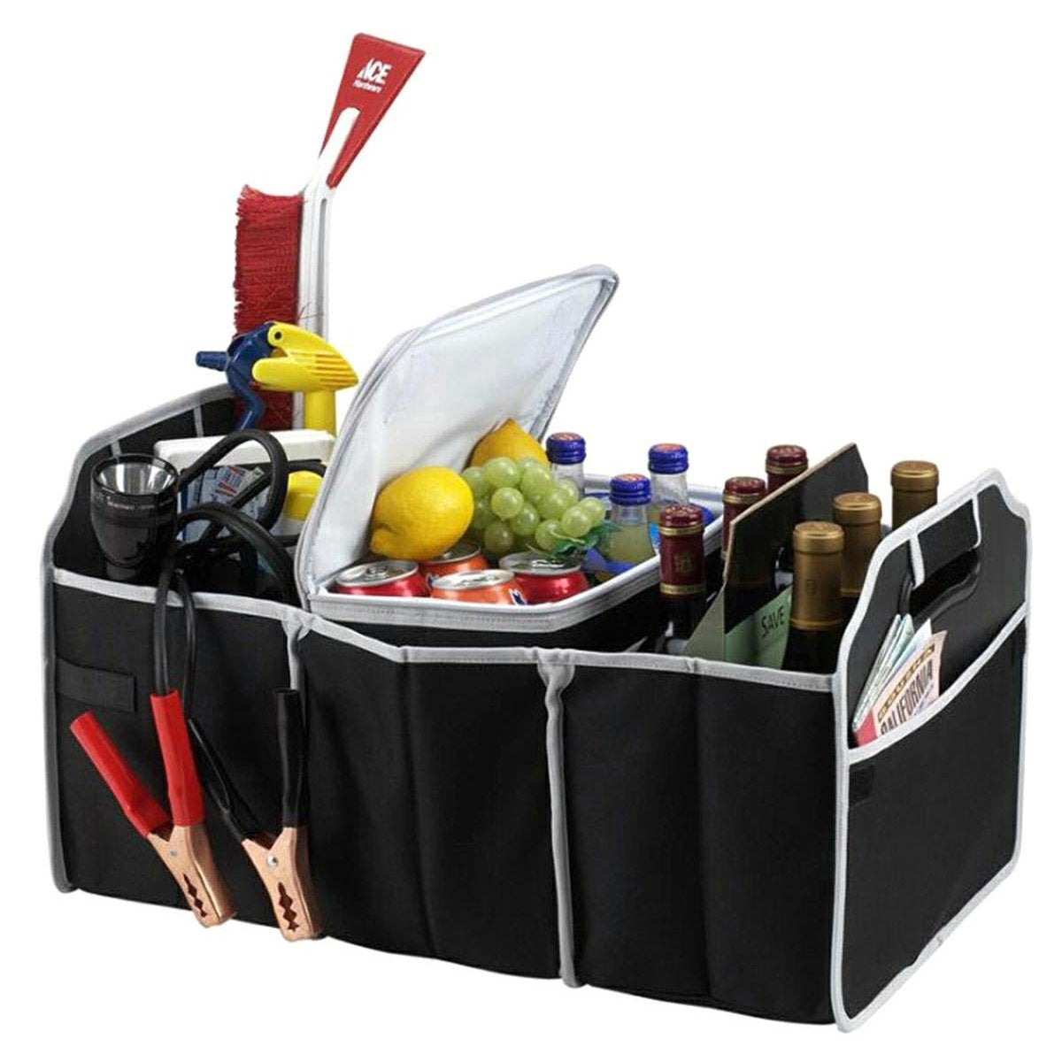 VERK 15194 faltbarer Kofferraum-Organizer 58 × 32,5 × 32,5 cm