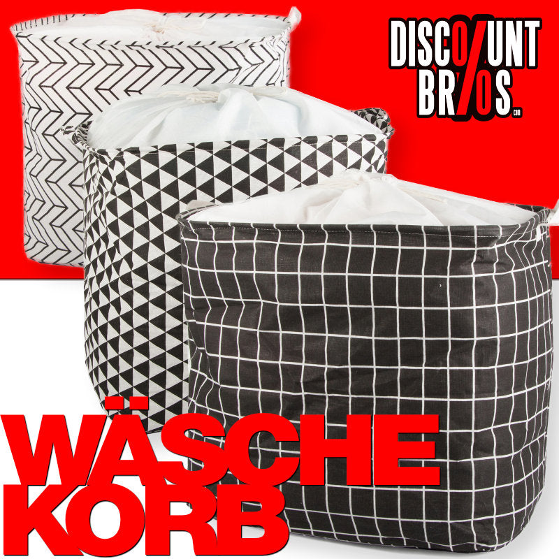 VERK faltbarer Wäschekorb 90 Liter mit Kordelverschluss