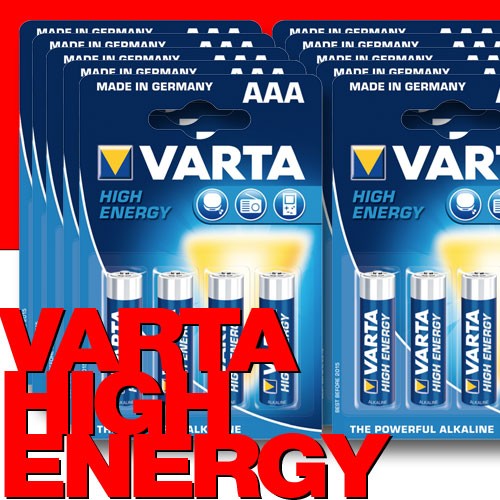 40 Stk. VARTA 4903 High Energy Batterien AAA Micro LR03