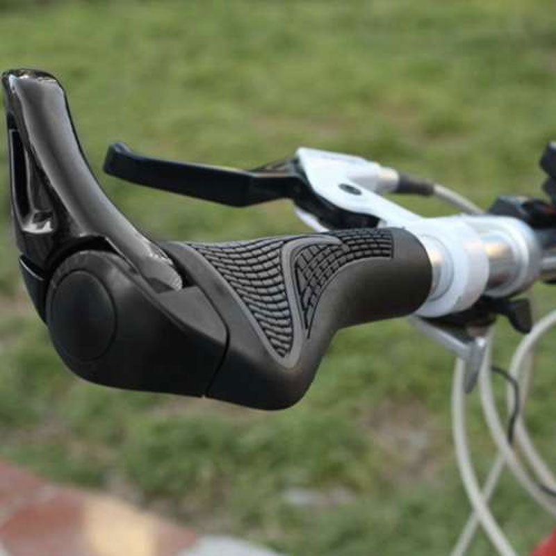 Velo Fahrrad Lenkergriffe mit Hörner Schwarz von Trizand