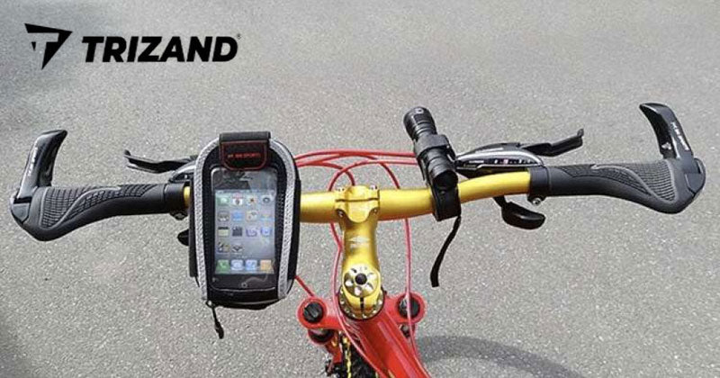 Velo Fahrrad Lenkergriffe mit Hörner Schwarz von Trizand