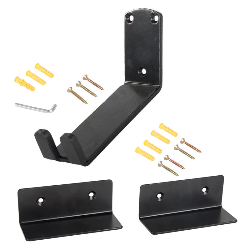 Wand-Fahrradhalterung VELOSTÄNDER Fahrrad WANDHALTERUNG Fahrradständer Veloaufhängung für Pedale + 2× Wandschutz SCHWARZ