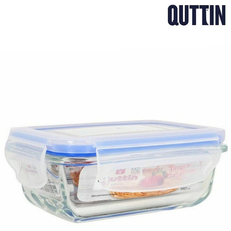 Quttin rechteckige LUNCHBOX Vorratsdose Aufbewahrungsbox Frische Box 180ml