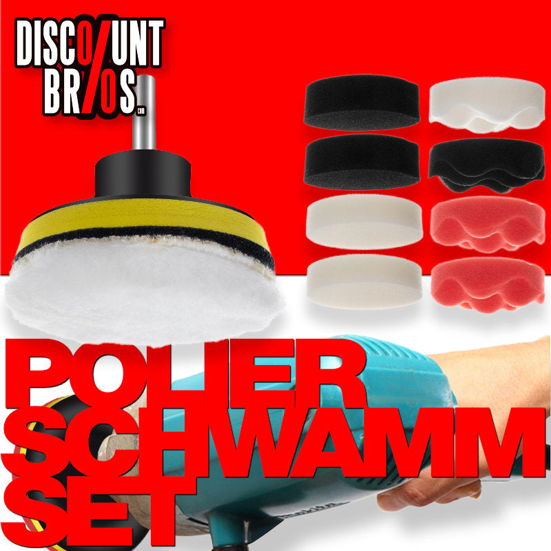 Xtrobb 19167 Polierschwamm-Set 80 mm, 12-teilig
