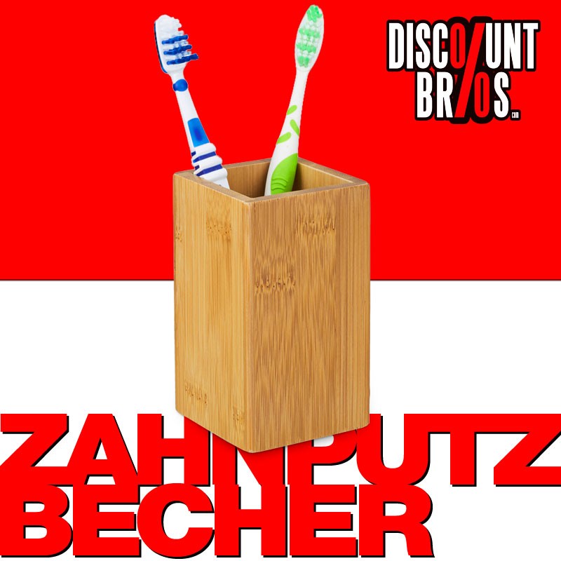 Zahnglas ZAHNPUTZBECHER Zahnputzglas aus Bambus