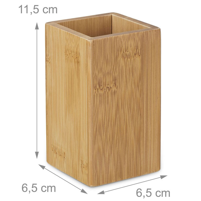 Zahnglas ZAHNPUTZBECHER Zahnputzglas aus Bambus