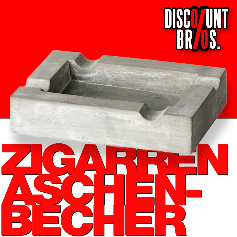 Aschenbecher ZIGARREN-ASCHENBECHER aus Beton mit 4 Ablagen Ø15×12cm