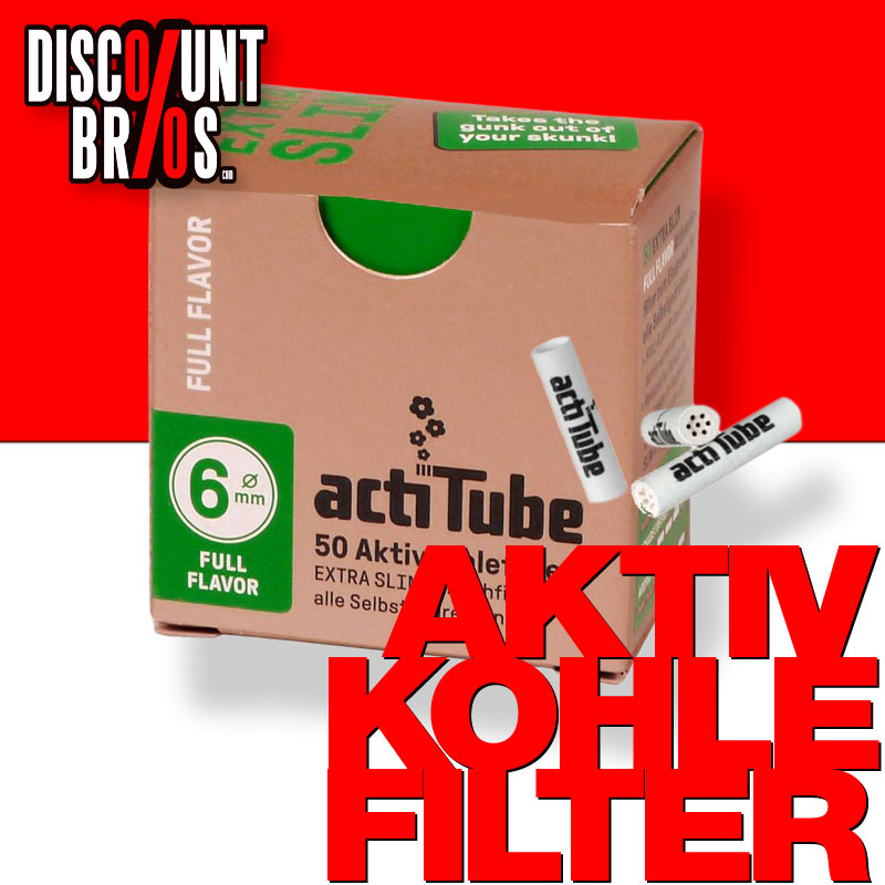 50 Stk. TUNE ActiTube Aktivkohlefilter 6mm EXTRA-SLIM