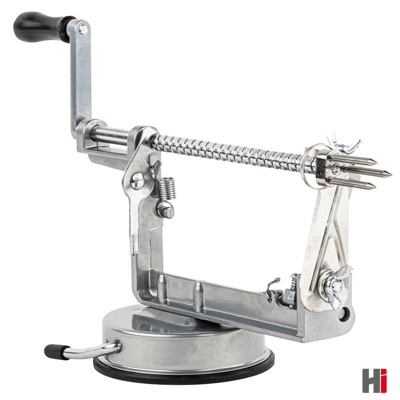 Apfel Schälmaschine APFELSCHÄLER Apfelentkerner Spiralschneider + Schäler Alu + Edelstahl von Hi