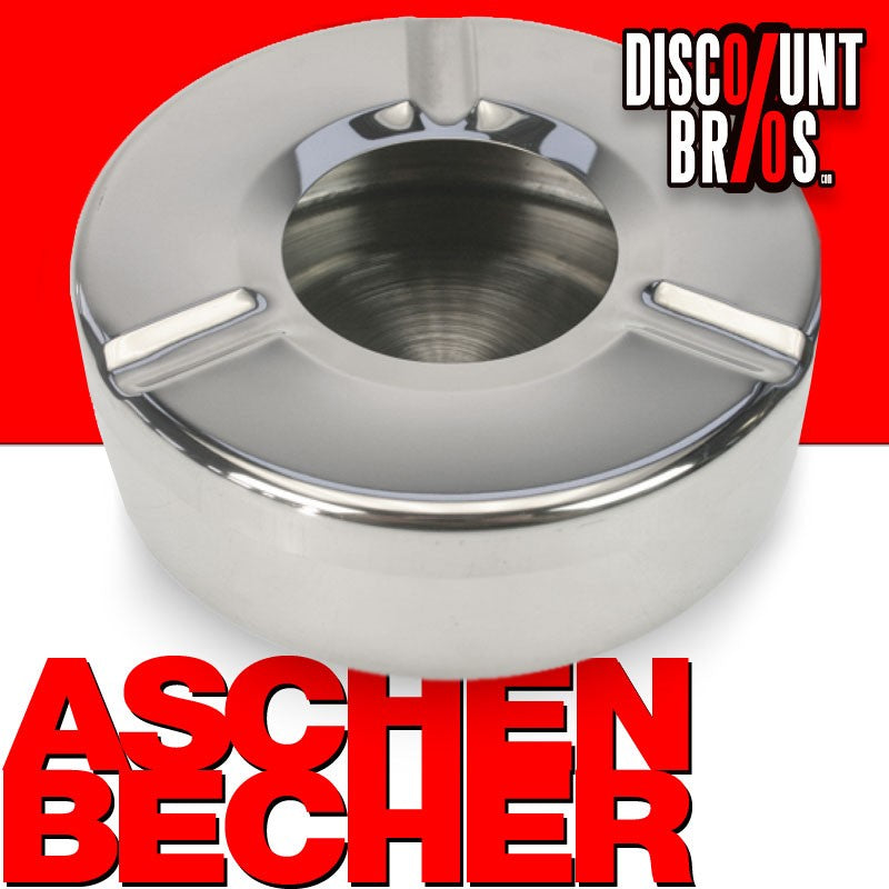 ASCHENBECHER Edelstahl Aschenbecher Ø11cm