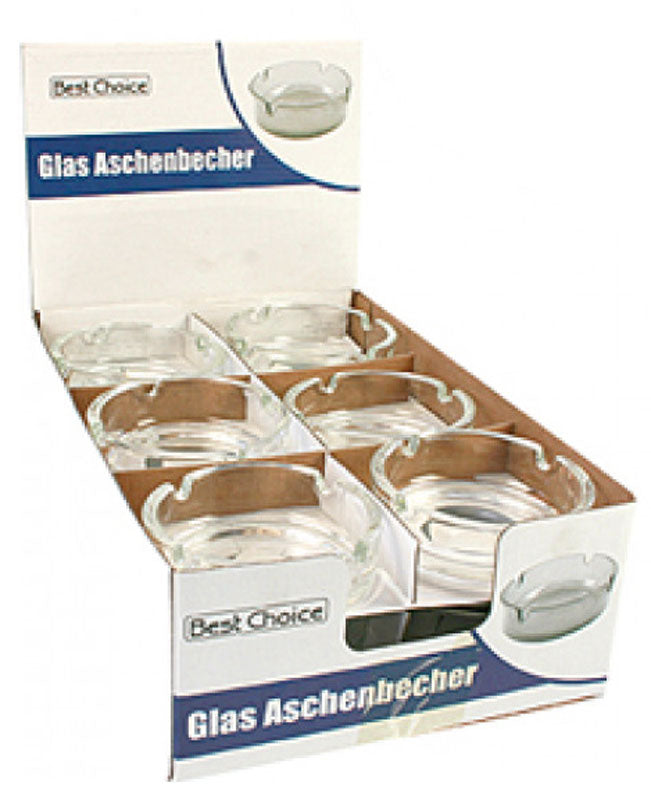 Glas ASCHENBECHER transparent stapelbar 11,5×3,5cm