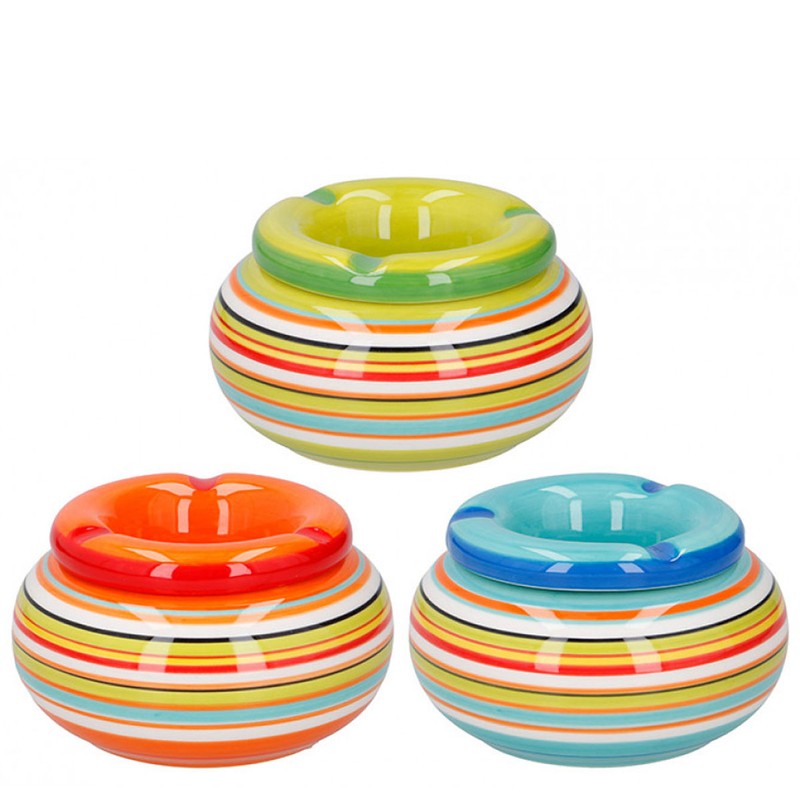 Aschenbecher STURM-ASCHENBECHER aus Keramik 2 Ø11cm