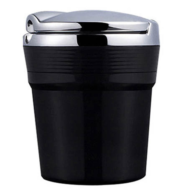 AUTO-ASCHENBECHER Aschenbecher für Getränkehalter mit Deckel und LED Licht