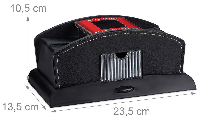 Automatischer KARTENMISCHER Kartenmischmaschine Lederdesign