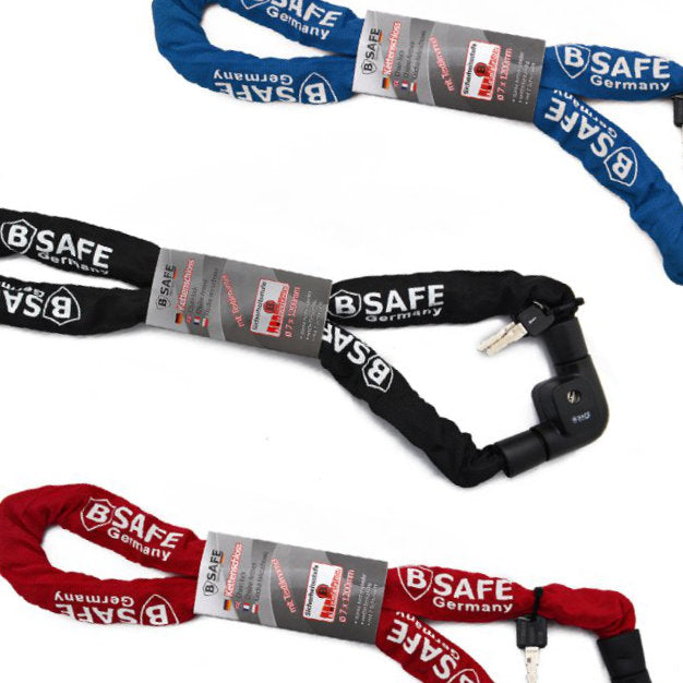 MASSIVES Mofa- Motorrad- Veloschloss KETTENSCHLOSS 7 × 120cm von B-SAFE