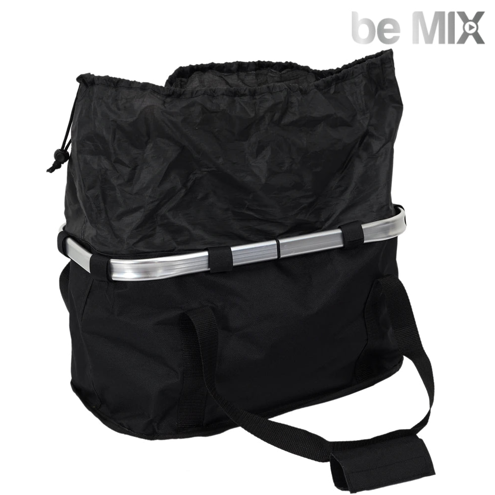BE MIX Fahrradkorb 24 l mit Klicksystem in Schwarz