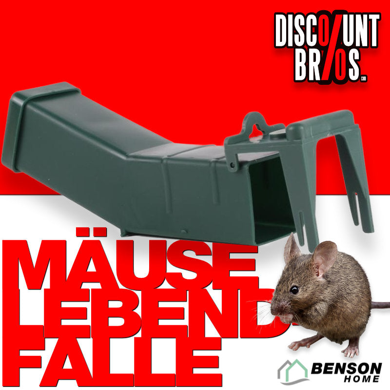 Benson tierfreundliche Mäuse-Lebendfalle aus Kunststoff, Grün