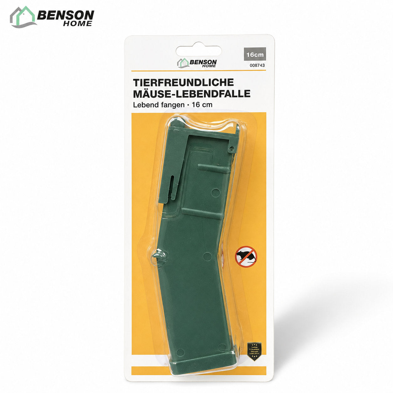 Benson tierfreundliche Mäuse-Lebendfalle aus Kunststoff, Grün