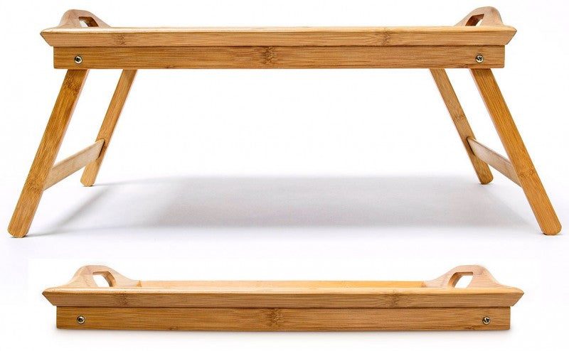 BETT-TABLETT Betttablett klappbares Tablett aus Bambus lackiert