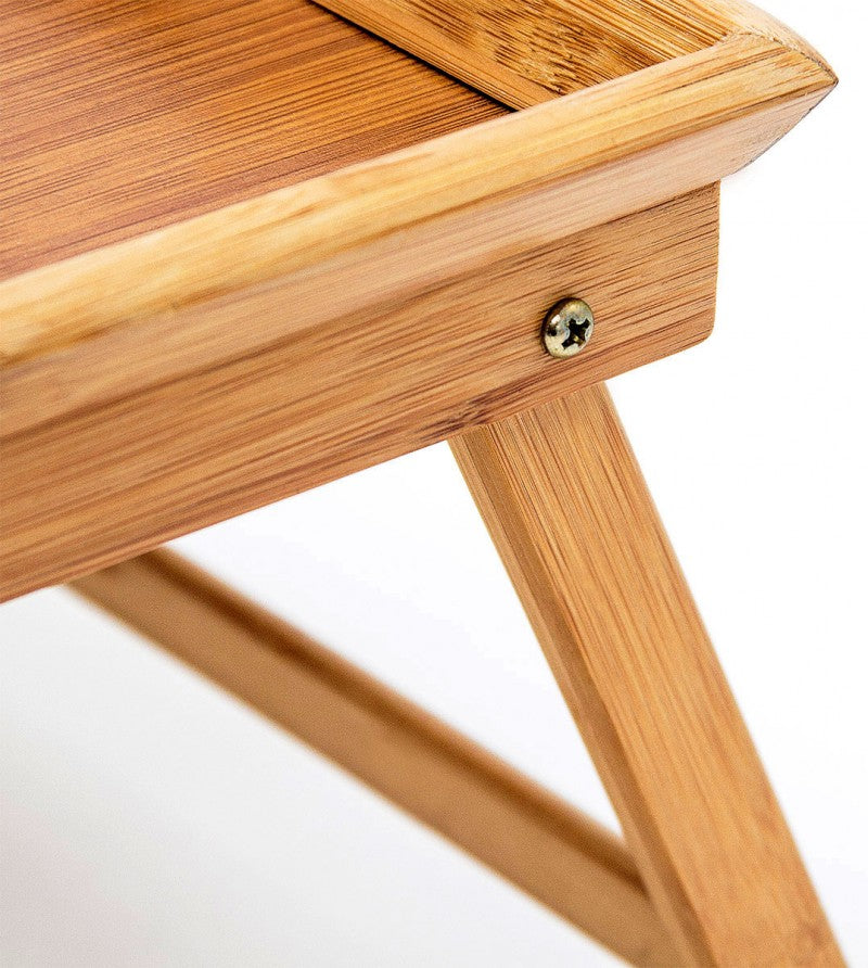 BETT-TABLETT Betttablett klappbares Tablett aus Bambus lackiert