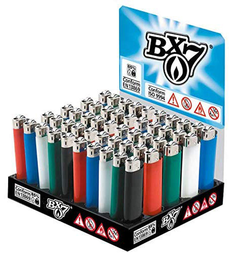 50 Stk. BIC BX7 F23 Einwegfeuerzeug FEUERZEUG farbig