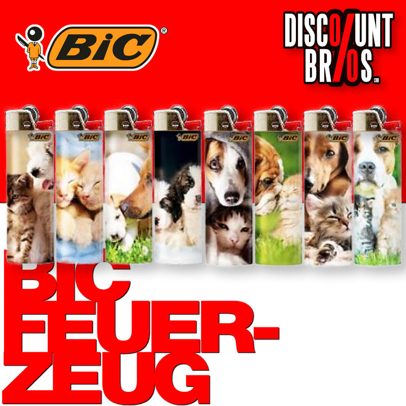 BIC® Einwegfeuerzeug MAXI FEUERZEUG Cats & Dogs