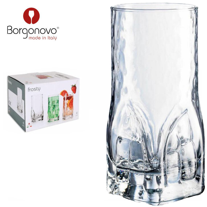 Borgonovo Frosty Longdrinkglas 470 ml, einzeln oder im 4er-Set