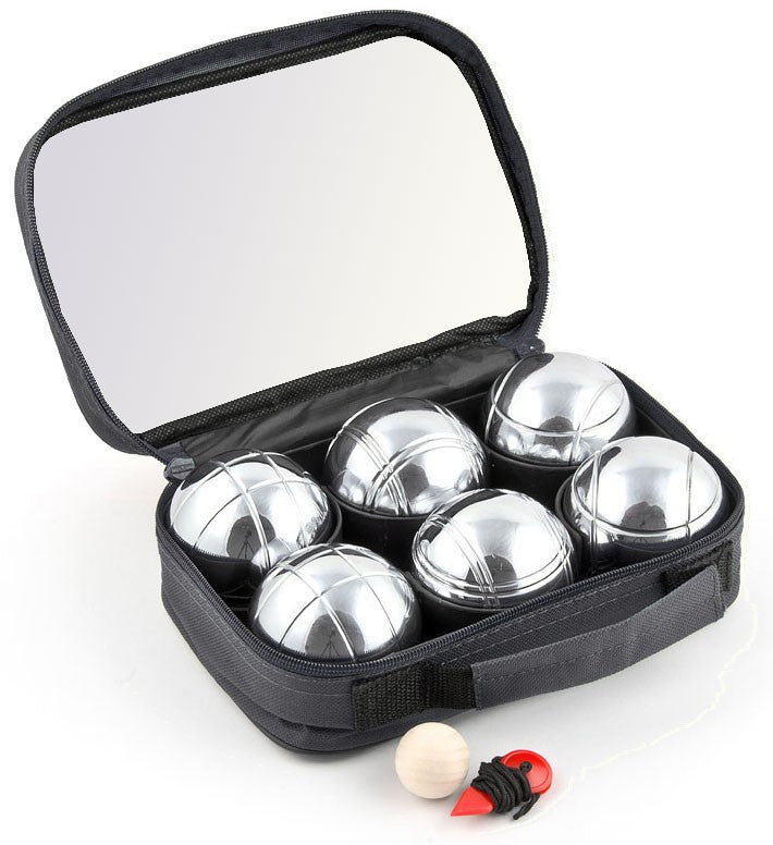 BOCCIA Pétanque BOULE SPIEL mit 6 Kugeln im Set