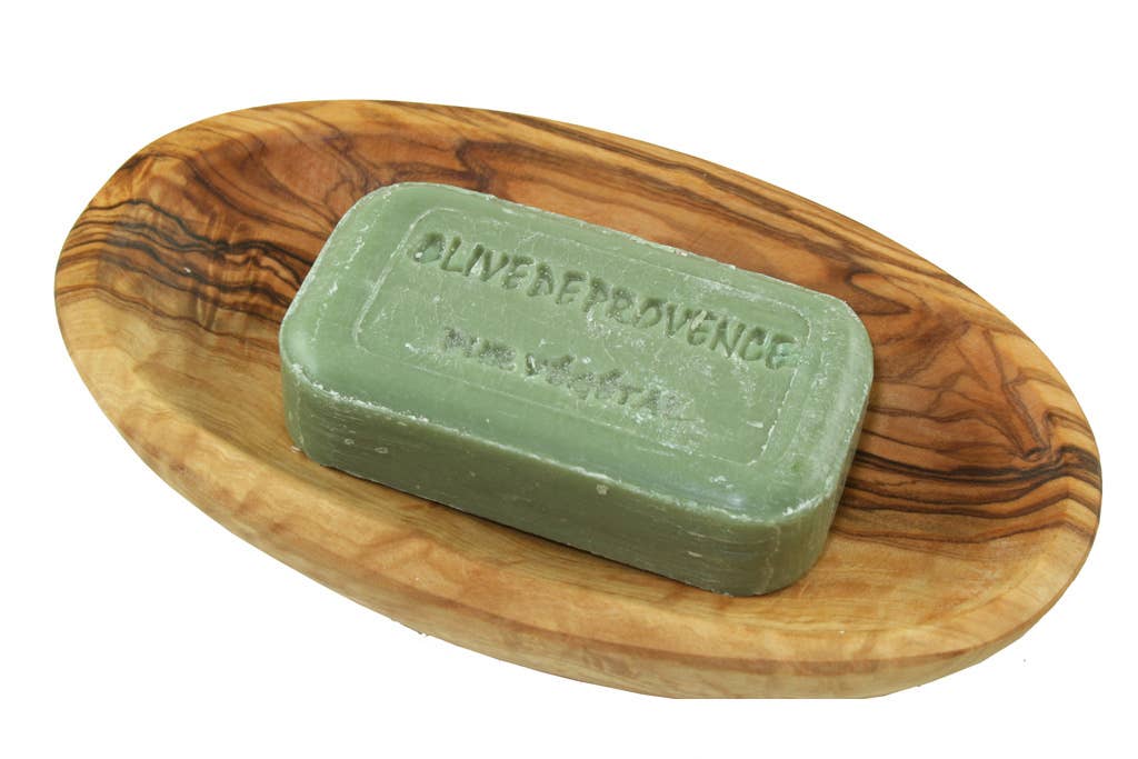 olivenholz-erleben | Handgemachte Seife 100 g rein pflanzlich Duft "Olive"