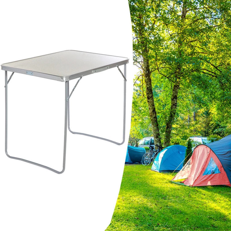 Campingtisch Mehrzwecktisch KLAPPTISCH Universaltisch faltbar 80×60cm BEIGE