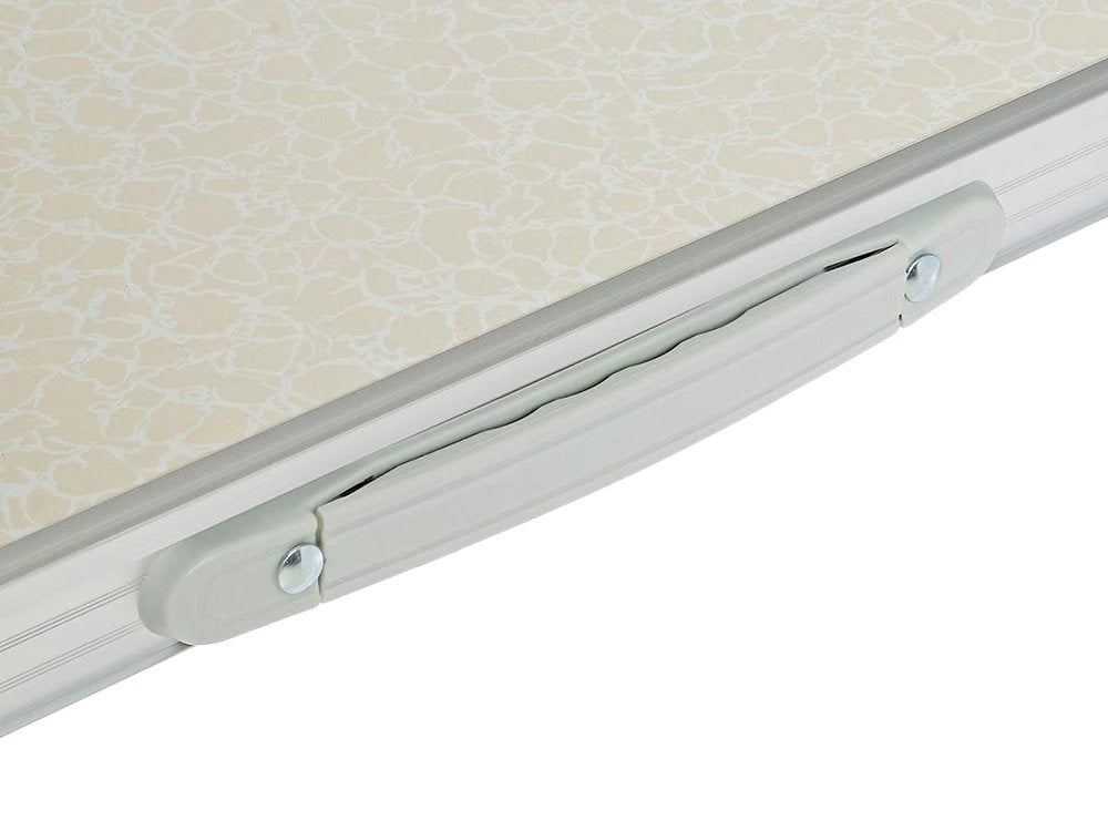 Campingtisch Mehrzwecktisch Klapptisch Universaltisch Faltbar 80 × 60 cm Beige