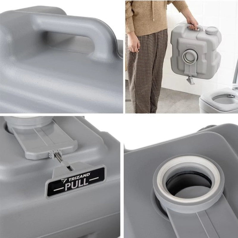 Mobile Campingtoilette TOILETTE mit Spülfunktion, Outdoor WC, Reise WC, Wohnmobil, Bootstoilette, Notfalltoilette