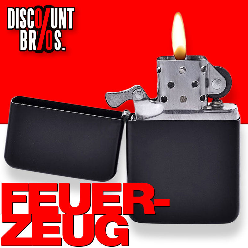 ATOMIC® FEUERZEUG Benzinfeuerzeug MATTSCHWARZ