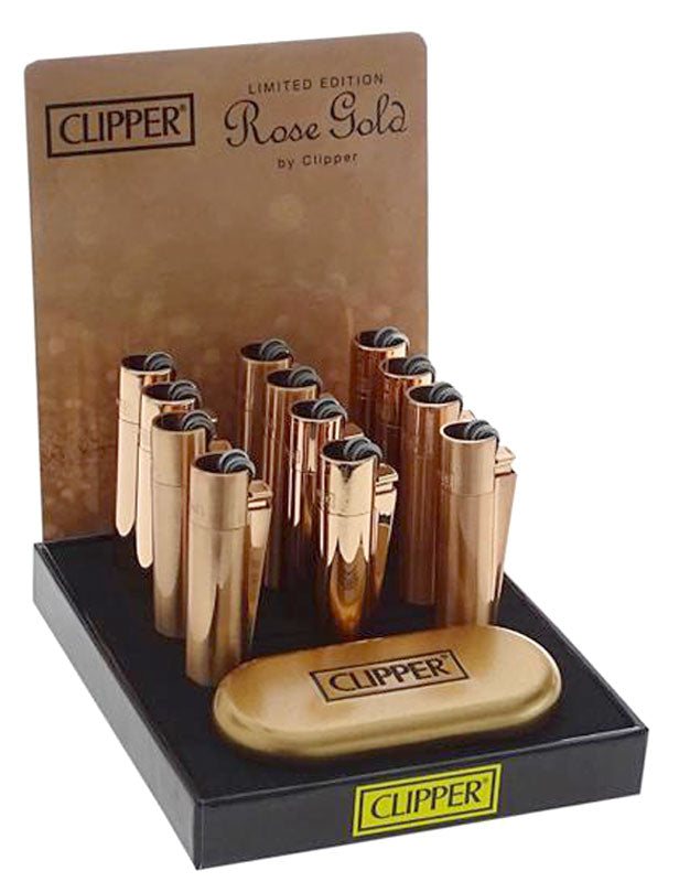 Clipper® METALL FEUERZEUG Mehrwegfeuerzeug ROSE GOLD