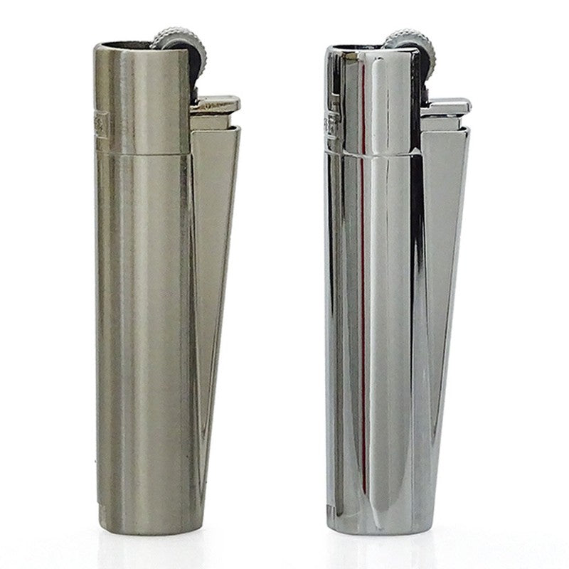 Clipper® METALL FEUERZEUG Mehrwegfeuerzeug SILBER