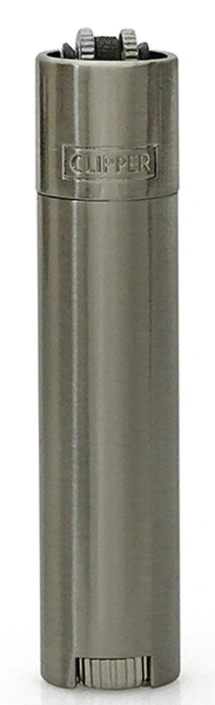 Clipper® METALL FEUERZEUG Mehrwegfeuerzeug SILBER