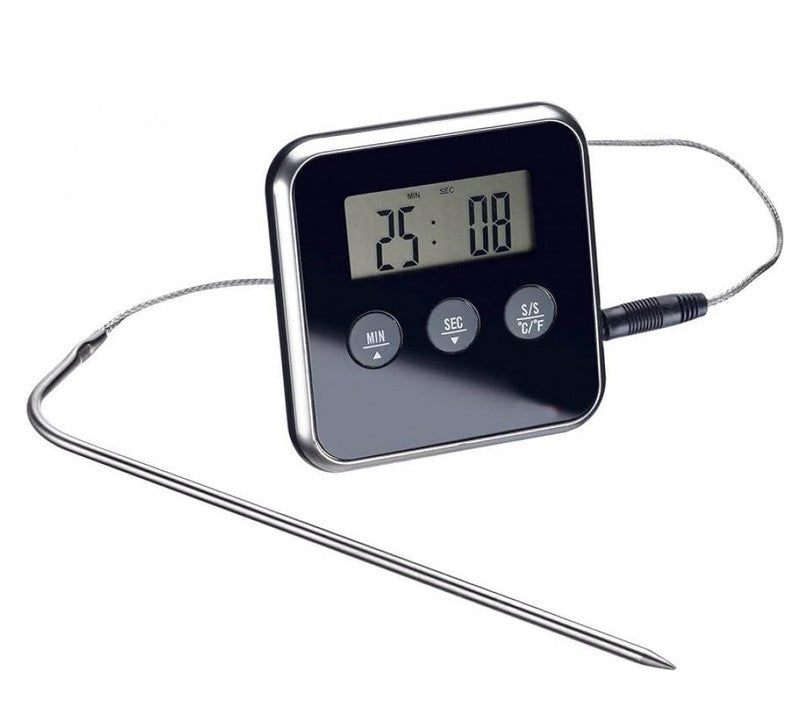 Digitales BRATEN-THERMOMETER Backofen- Grill- Fleisch- Thermometer