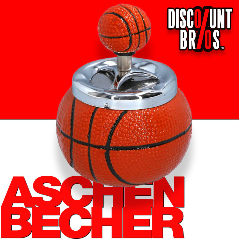 Basketball DREH-ASCHENBECHER Aschenbecher Drehaschenbecher 14×9,5cm