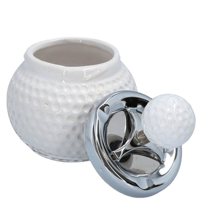 Golf-Ball DREH-ASCHENBECHER Golfball Aschenbecher Drehaschenbecher Ø9,5cm