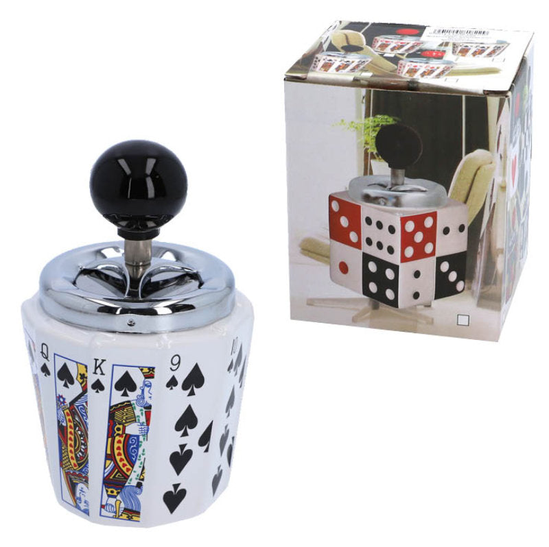 Poker DREH-ASCHENBECHER Jass Aschenbecher Drehaschenbecher Ø9cm