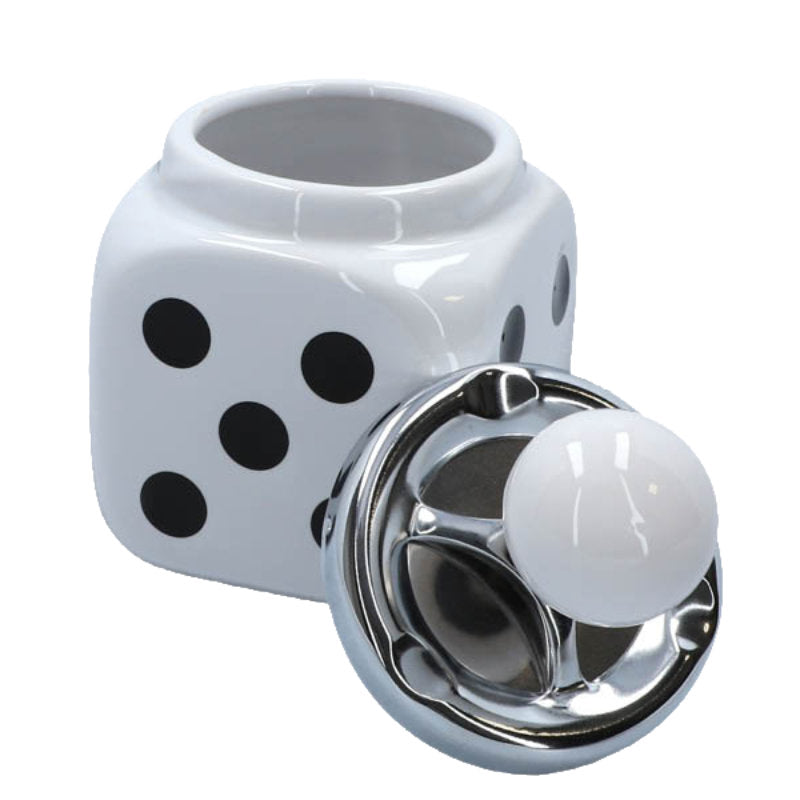 Würfel DREH-ASCHENBECHER Aschenbecher Drehaschenbecher 15×8,5cm
