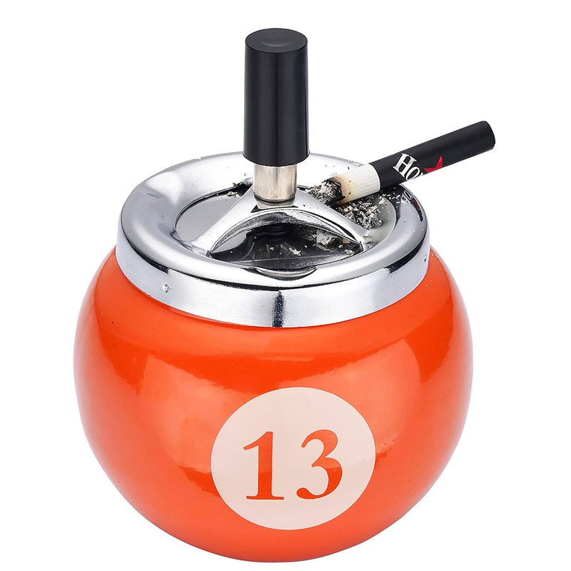 Billard Kugel DREH-ASCHENBECHER Aschenbecher Drehaschenbecher Ø9cm