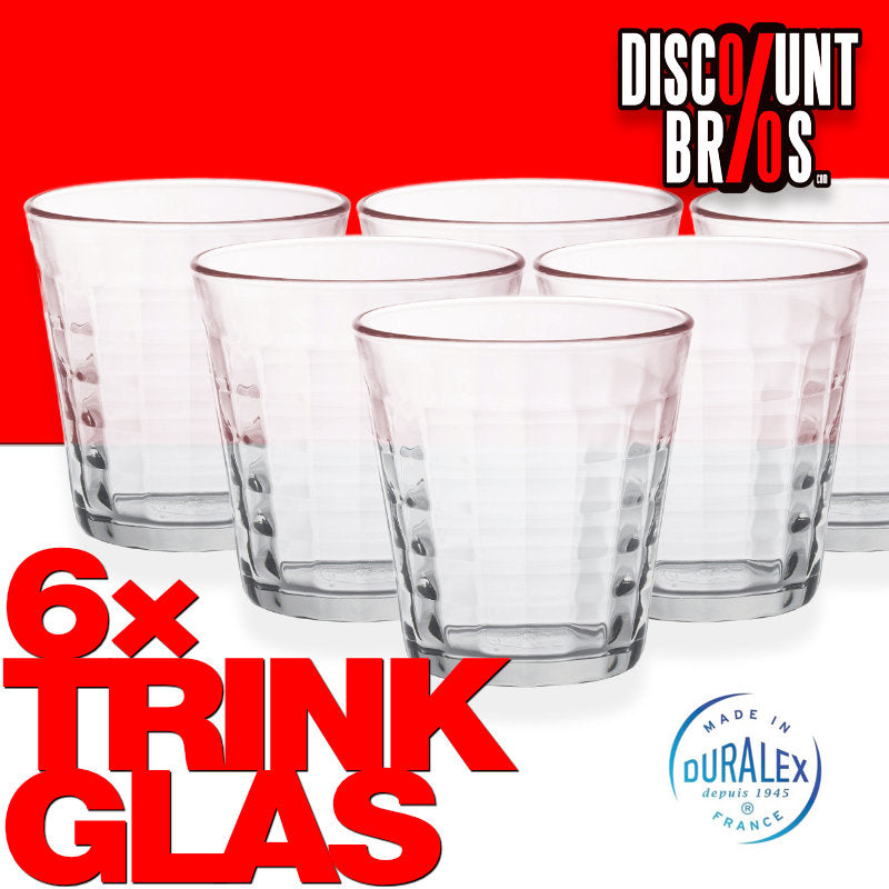 Duralex Prisme Trinkgläser 275 ml im 4er-Set