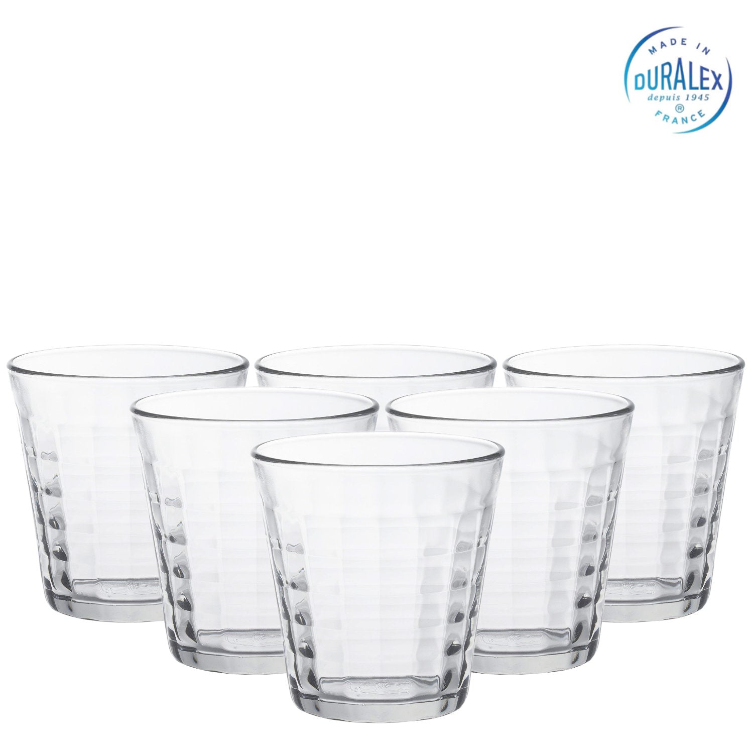 Duralex Prisme Trinkglas 275 ml in transparenter Ausführung