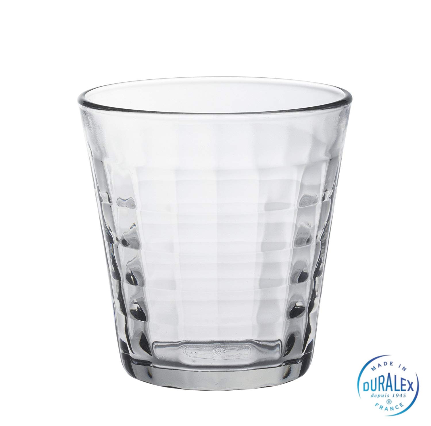 Duralex Prisme Trinkglas 275 ml mit facettiertem Dekor